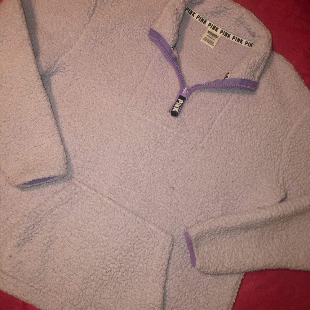VS PINK SHERPA PULLOVER